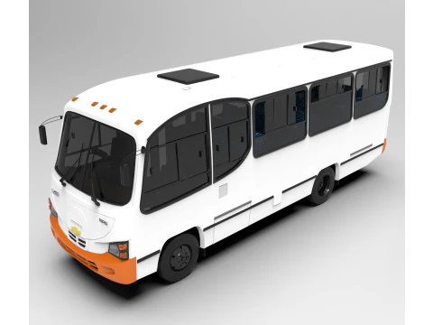 Chevrolet NPR Servibus Granate 3D Model