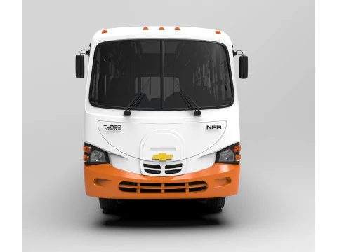 Chevrolet NPR Servibus Granate 3D Model
