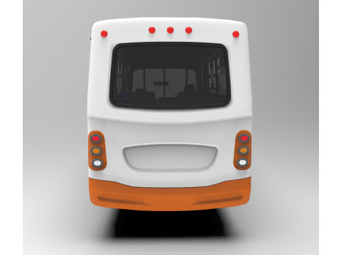 Chevrolet NPR Servibus Granate 3D Модель