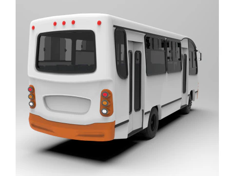 Chevrolet NPR Servibus Granate 3D Model