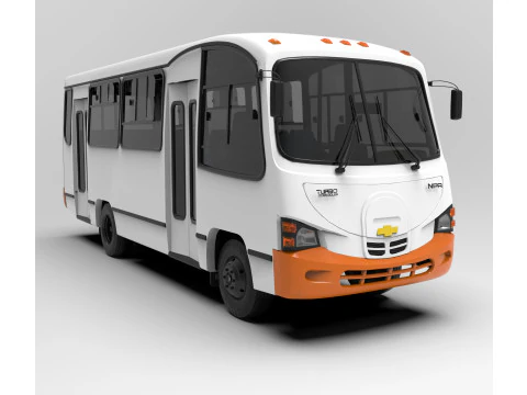 Chevrolet NPR Servibus Granate 3D Model