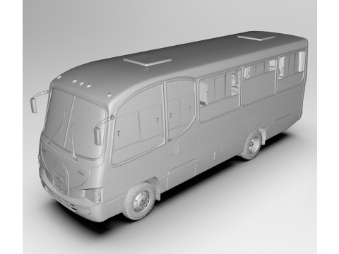 Chevrolet NPR Servibus Granate 3D Модель