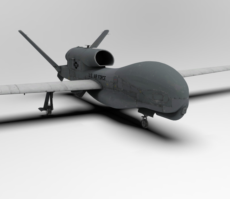 Northrop Grumman RQ-4 Global Hawk 3Dモデル .c4d .max .obj .3ds .fbx .stl .blend 