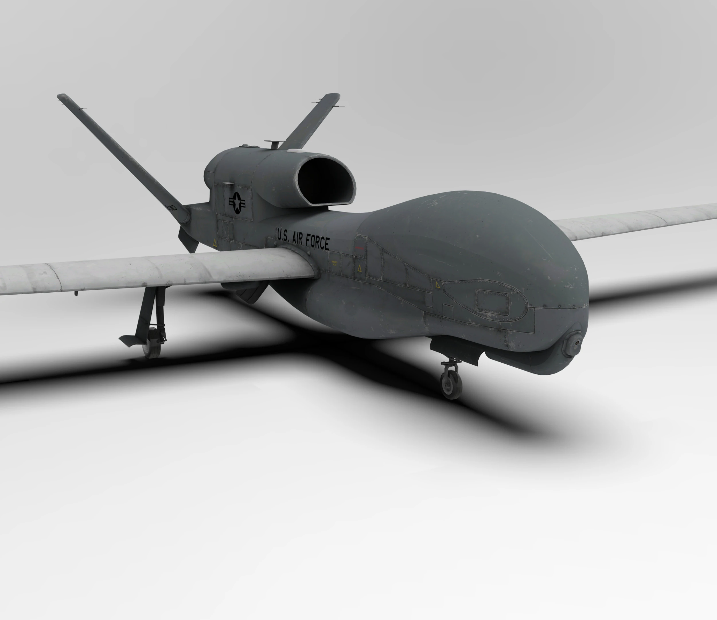 Northrop Grumman RQ-4 Global Hawk 3D Model .c4d .max .obj .3ds .fbx .stl .blend 