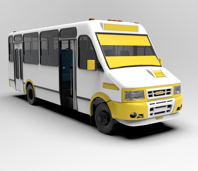 Iveco TurboDaily Intercar 4410 3D 모델 .c4d .max .obj .3ds .fbx .stl .blend