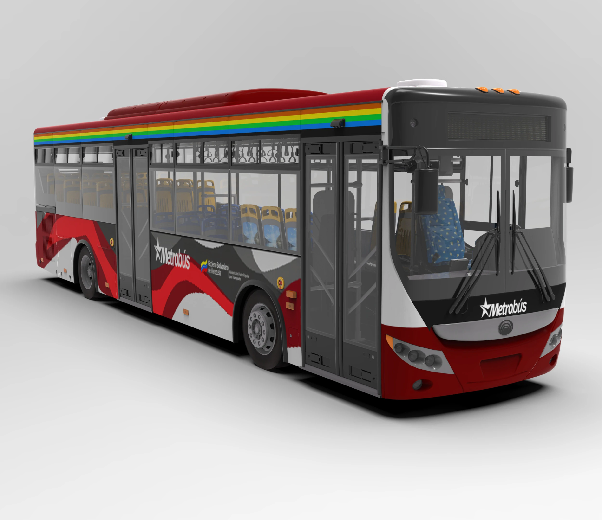 Yutong ZK6118HGA 3D Model .c4d .max .obj .3ds .fbx .stl .blend 