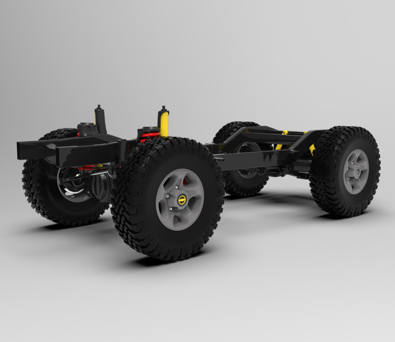 Suspension Toyota Land Cruiser J71 3D 模型 .c4d .max .obj .3ds .fbx .stl .blend