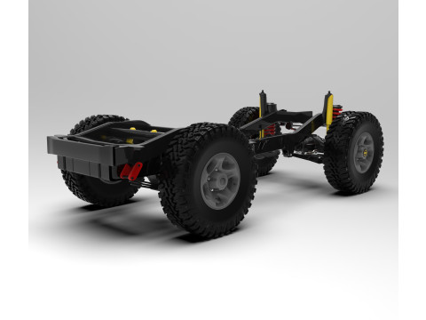 Suspension Toyota Land Cruiser J71 3D 模型