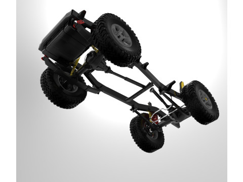 Suspension Toyota Land Cruiser J71 3D 模型