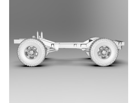 Suspension Toyota Land Cruiser J71 3D 模型