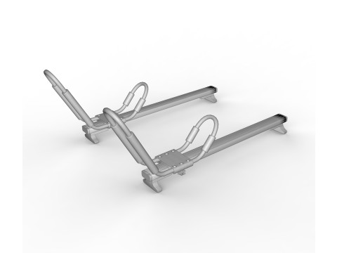 Univerisal Roof Rack Kayak Boat Canoe Surf Ski Car Top Carrier 3D Модель
