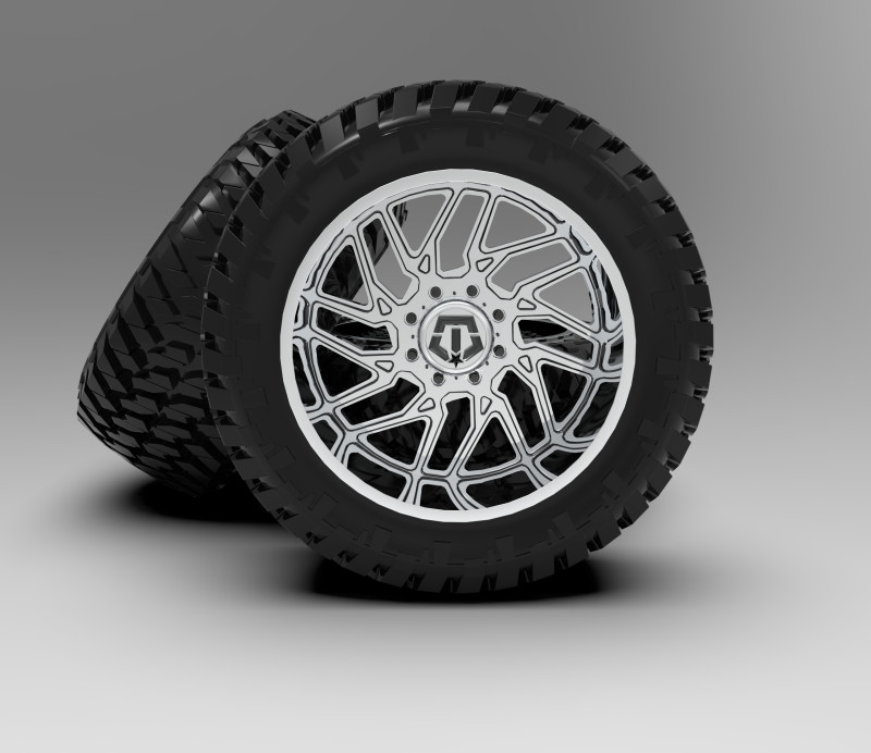 TIS 544C Chrome Wheel Modelo 3D .c4d .max .obj .3ds .fbx .stl .blend