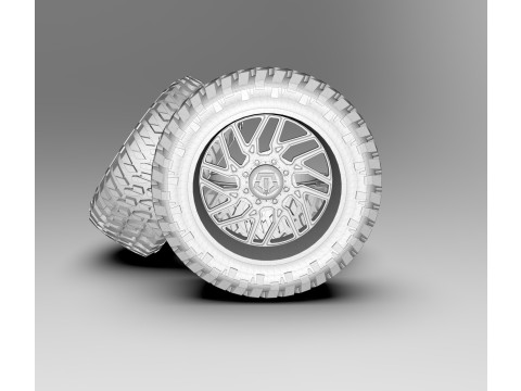 TIS 544C Chrome Wheel Modelo 3D