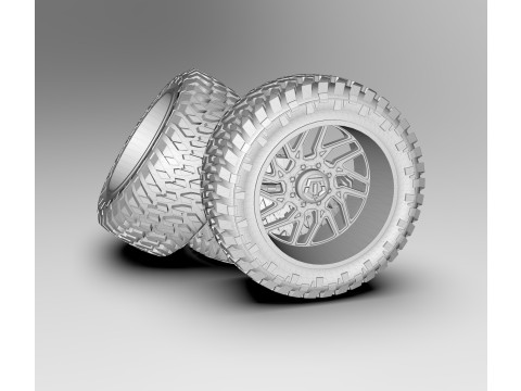 TIS 544C Chrome Wheel Modelo 3D