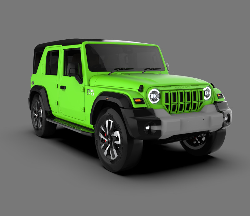 Mahindra Thar ROXX 2025 Model 3D .c4d .max .obj .3ds .fbx .stl .blend