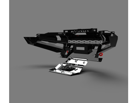Toyota 4Runner Front Bumper Proline 3D Модель