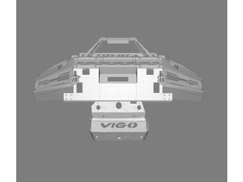Toyota 4Runner Front Bumper Proline 3D Model
