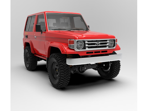 Toyota Land Cruiser J70 Modèle 3D