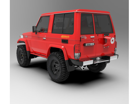 Toyota Land Cruiser J70 Modèle 3D