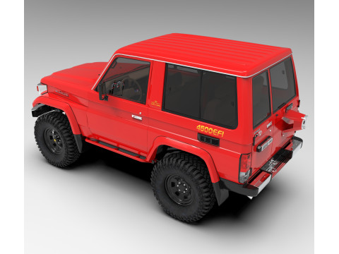 Toyota Land Cruiser J70 Modèle 3D