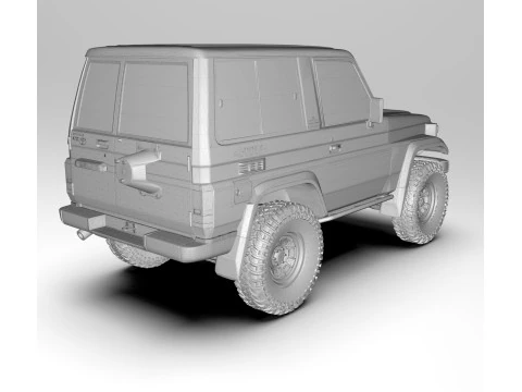 Toyota Land Cruiser J70 3D Model