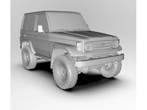 Toyota Land Cruiser J70 3D Model