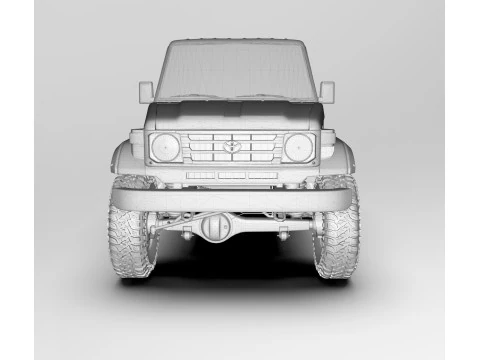 Toyota Land Cruiser J70 3D Model