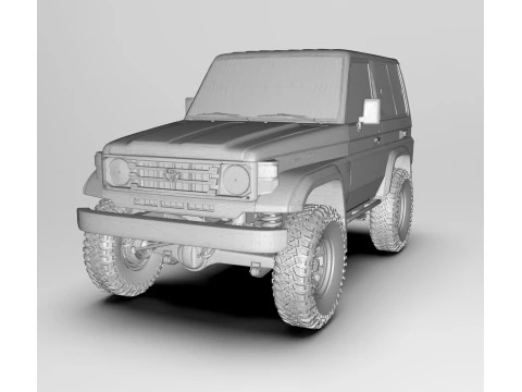 Toyota Land Cruiser J70 3D Model