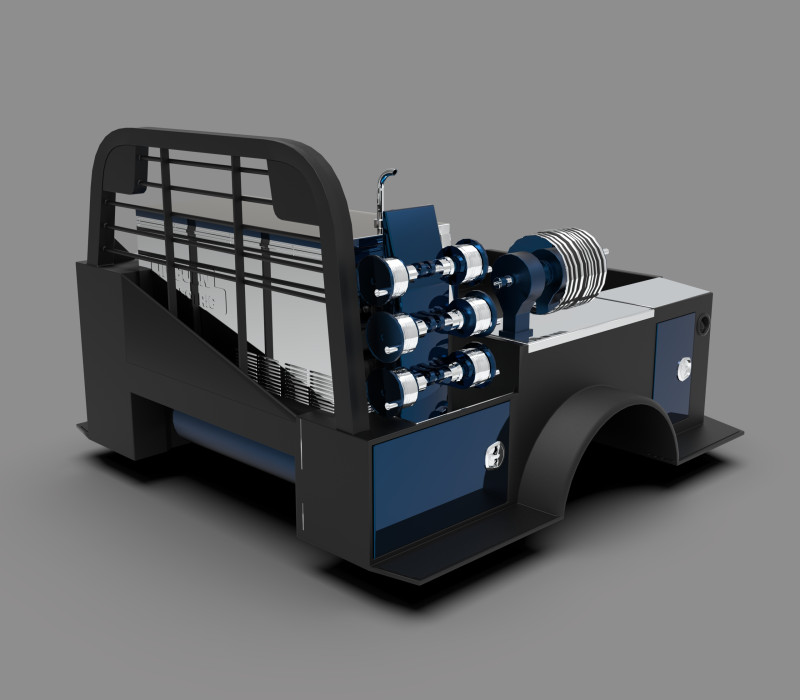 Welding Truck - Mobile Workstation for Heavy-Duty Jobs Modelo 3D .c4d .max .obj .3ds .fbx .stl .blend
