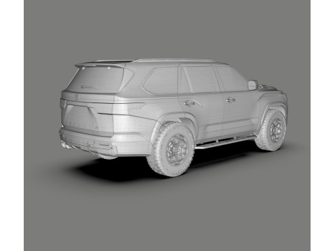Toyota Sequoia TRD Pro 2023-2024 3D 模型