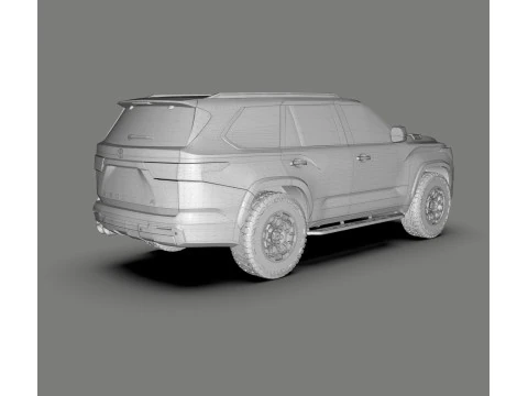 Toyota Sequoia TRD Pro 2023-2024 3D Model