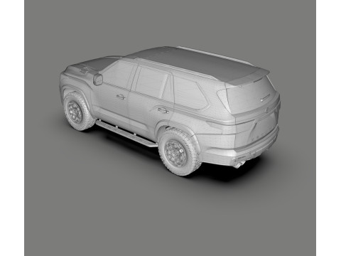 Toyota Sequoia TRD Pro 2023-2024 3D 模型