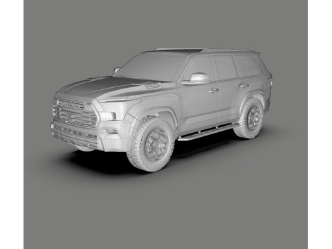Toyota Sequoia TRD Pro 2023-2024 3D 模型