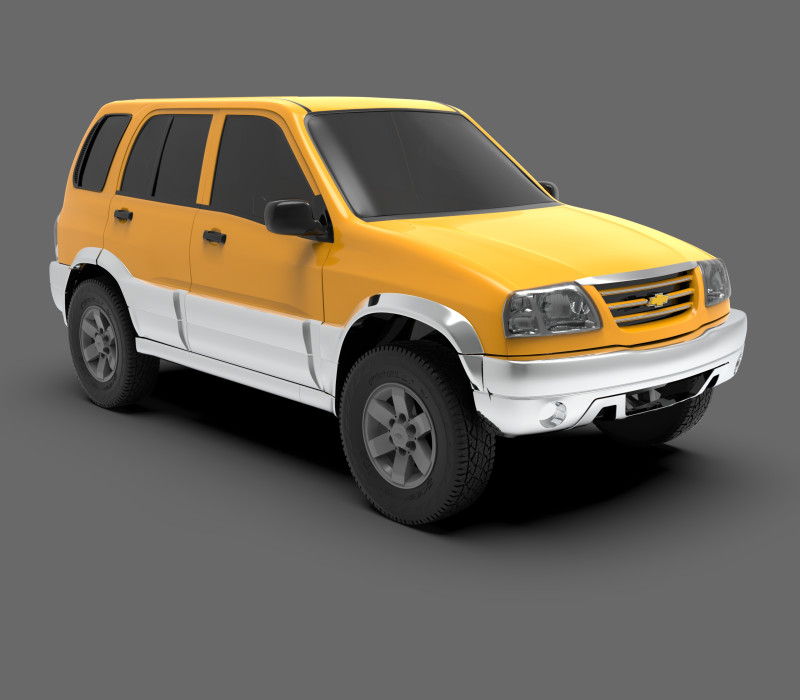 Chevrolet Grand Vitara 2007 3D 모델 .c4d .max .obj .3ds .fbx .stl .blend