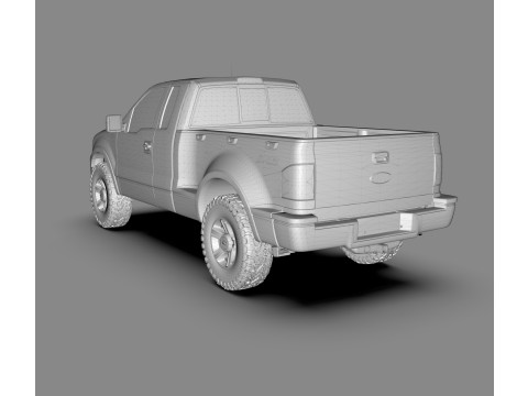 F-150 FX4 3D Off-Road Pickup Truck Modello 3D