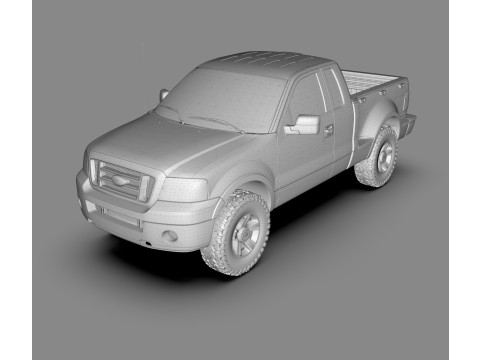 F-150 FX4 3D Off-Road Pickup Truck Modello 3D