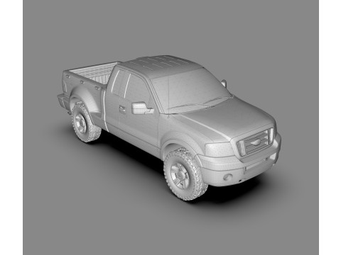 F-150 FX4 3D Off-Road Pickup Truck Modello 3D