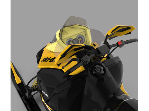 Ski-Doo 800R Snowmobile Modelo 3D