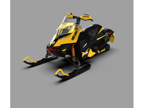 Ski-Doo 800R Snowmobile Modelo 3D