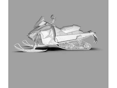 Ski-Doo 800R Snowmobile 3D Model