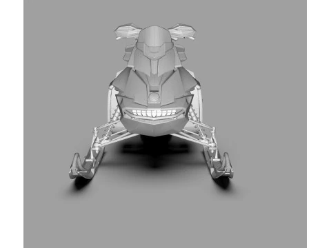 Ski-Doo 800R Snowmobile 3D Model