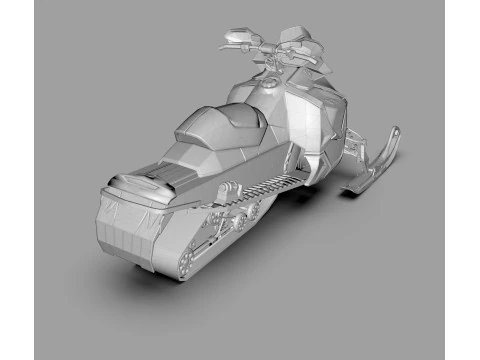 Ski-Doo 800R Snowmobile 3D Model