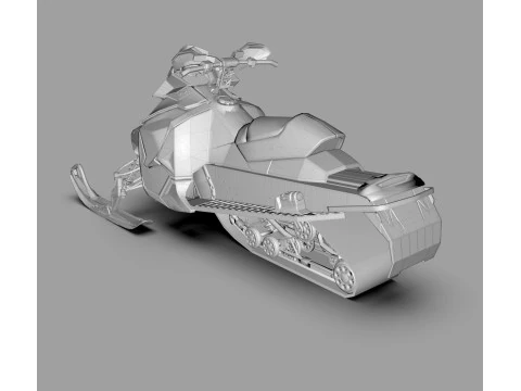 Ski-Doo 800R Snowmobile 3D Model