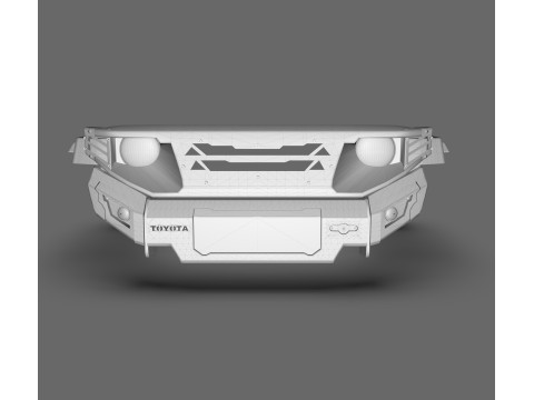 Ecotechne Front Bumper for Toyota Land Cruiser J70 3D Model