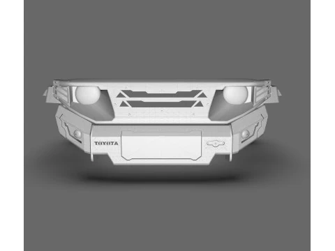 Ecotechne Front Bumper for Toyota Land Cruiser J70 3D Model