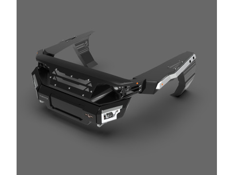 Ecotechne Front Bumper for Toyota Land Cruiser J70 3D Model