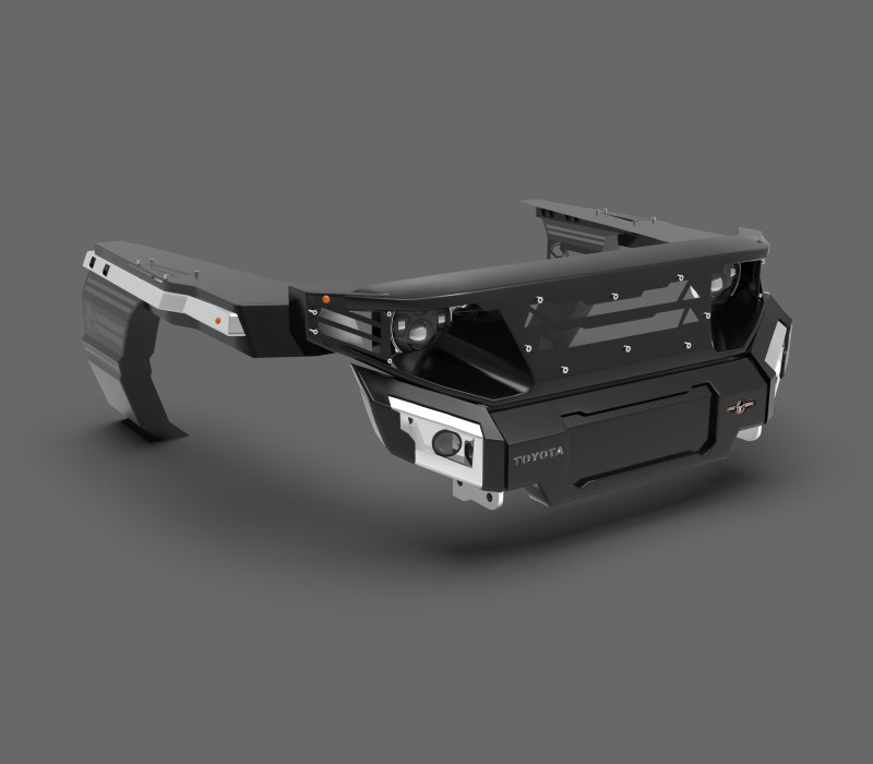 Ecotechne Front Bumper for Toyota Land Cruiser J70 3D Model .c4d .max .obj .3ds .fbx .stl .blend