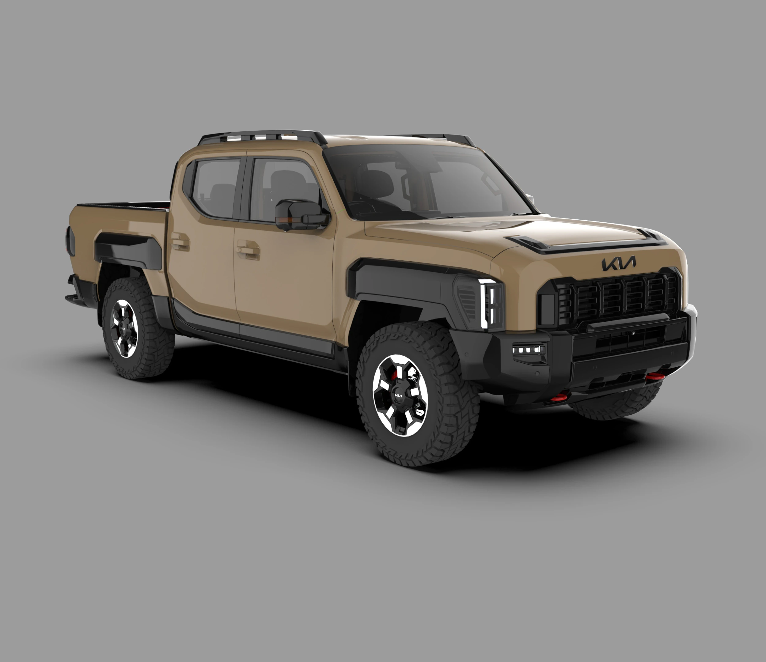 Kia Tasman 2025 3D Pickup Truck 3D Model .c4d .max .obj .3ds .fbx .stl .blend 