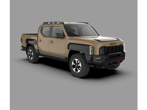 Kia Tasman 2025 3D Pickup Truck 3D Model