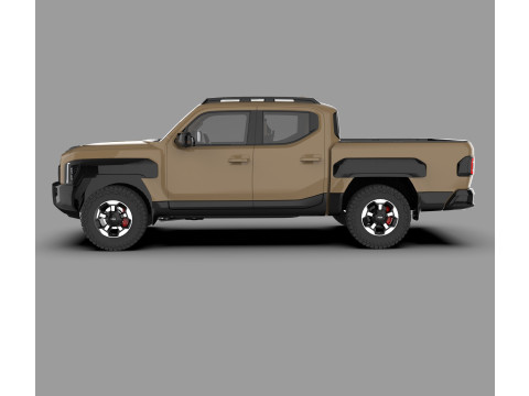 Kia Tasman 2025 3D Pickup Truck 3D Model